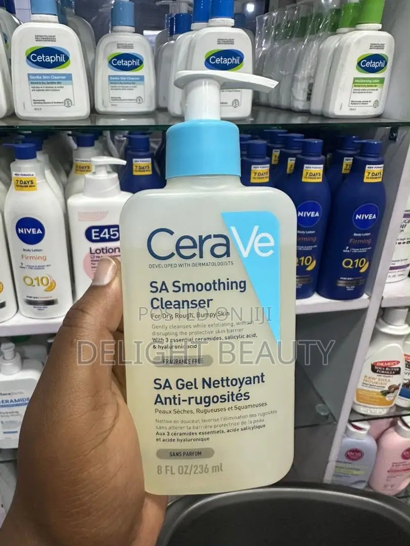 CeraVe SA Smoothing Cleanser for Dry, Rough and Bumpy Skin,