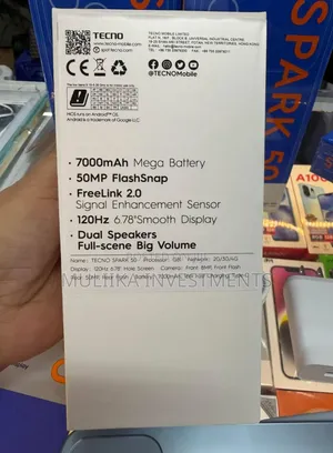 New Tecno Spark 50 128 GB Blue