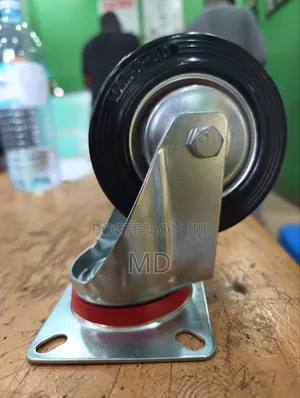 Black Rubber 4" Swivel Type