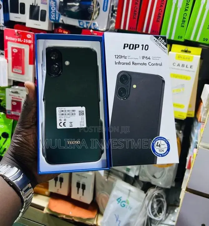 New Tecno Pop 10 128 GB Black