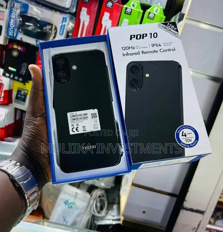 New Tecno Pop 10 128 GB Black