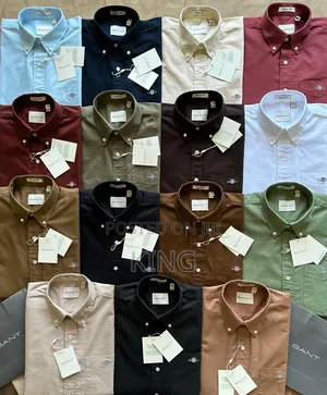Long-Sleeve, Button-Down Oxford Cotton Casual Shirts