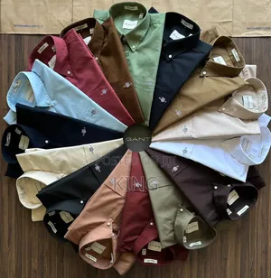 Long-Sleeve, Button-Down Oxford Cotton Casual Shirts