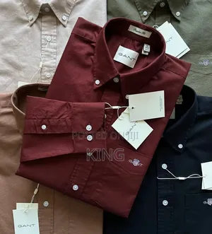 Long-Sleeve, Button-Down Oxford Cotton Casual Shirts