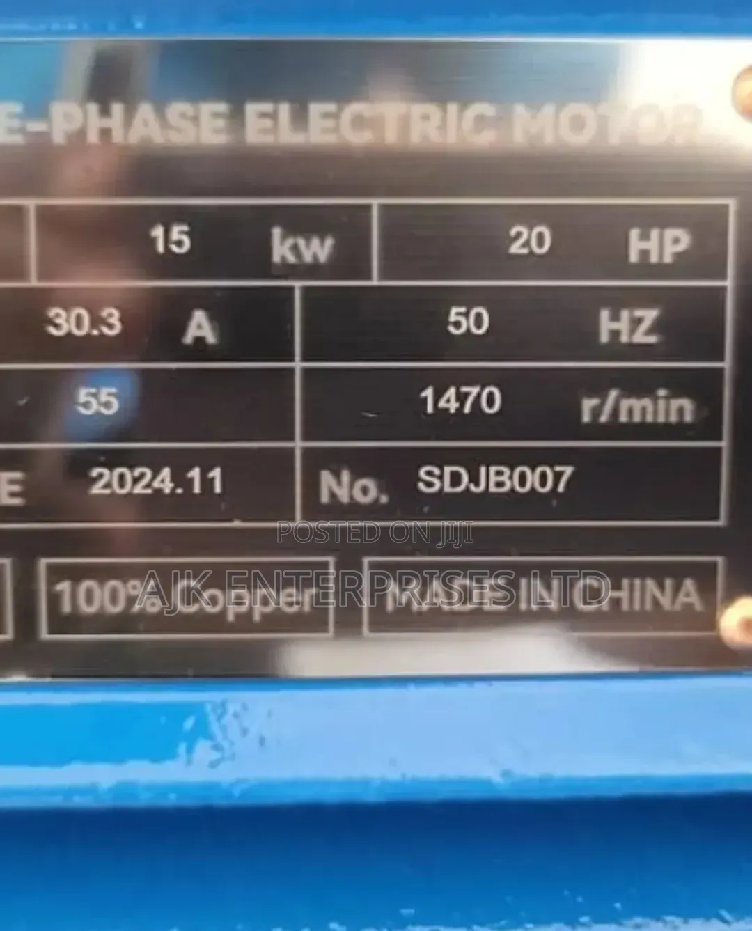 Three Phase 20hp Motors Available