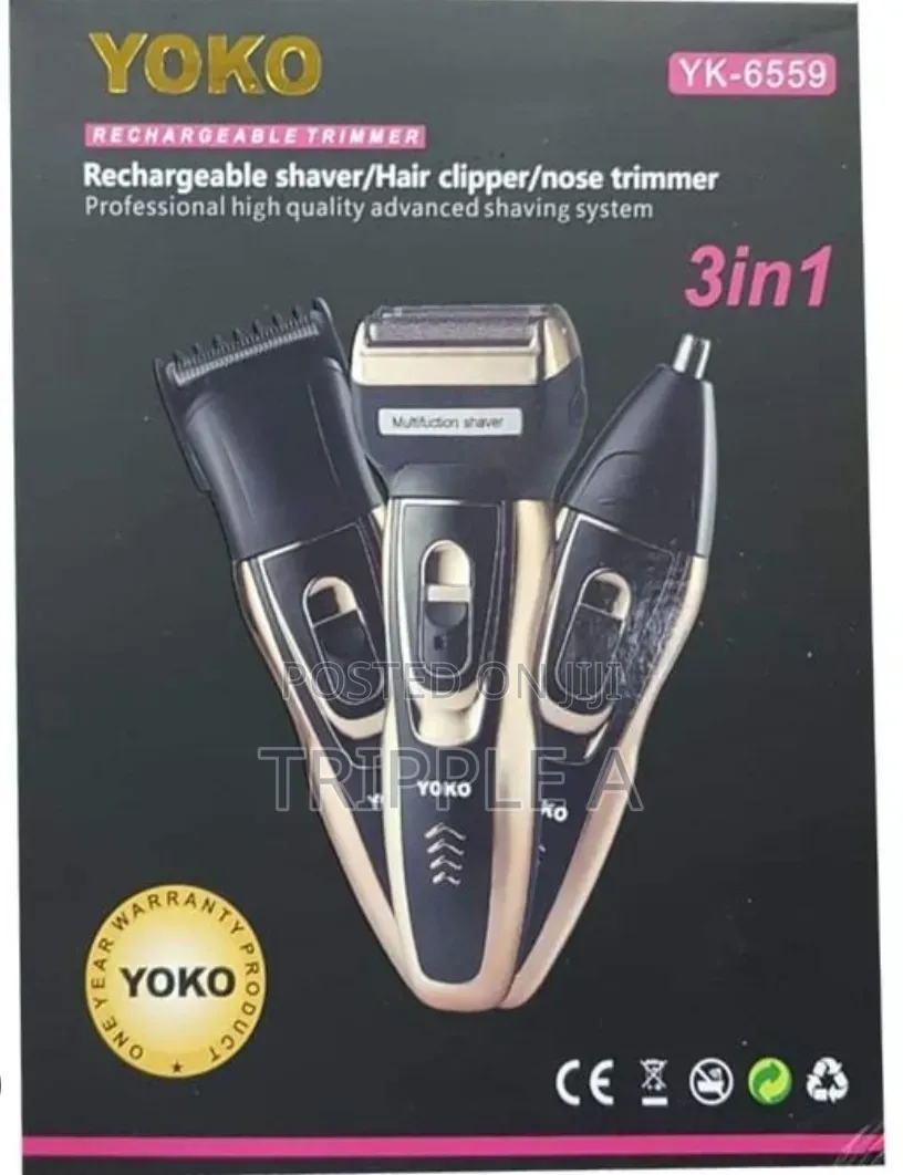 Yoko Beard Shaver Trimmer Hair Clipper - Black