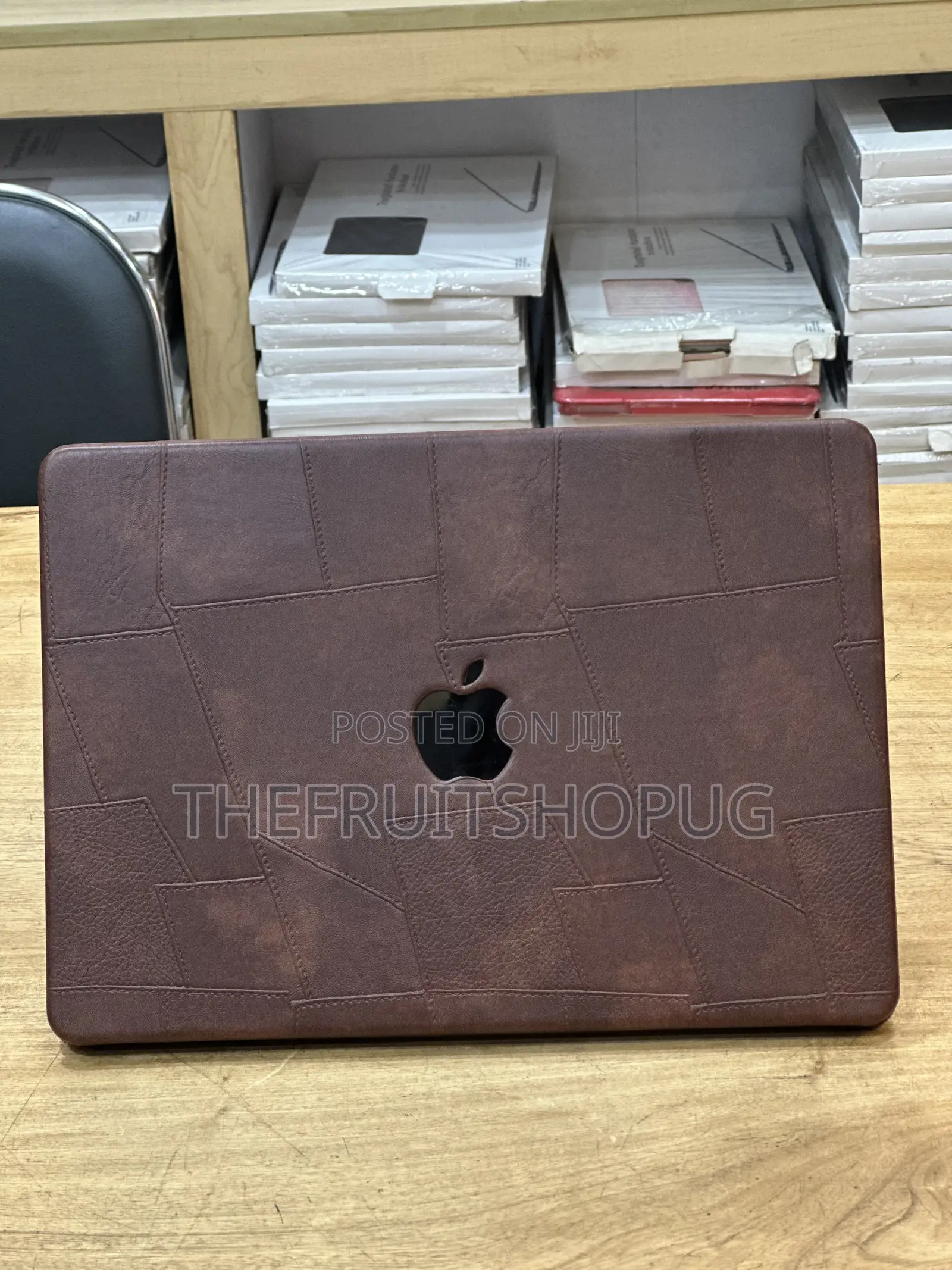 Brown Leather, Protective Case for M5 M4 M3 M2 13.6” Macbook Air