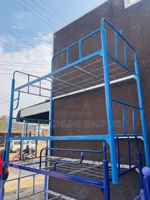 Brandnew Blue Bigger Pipe Double Deckerbed With Ladder/Netholder