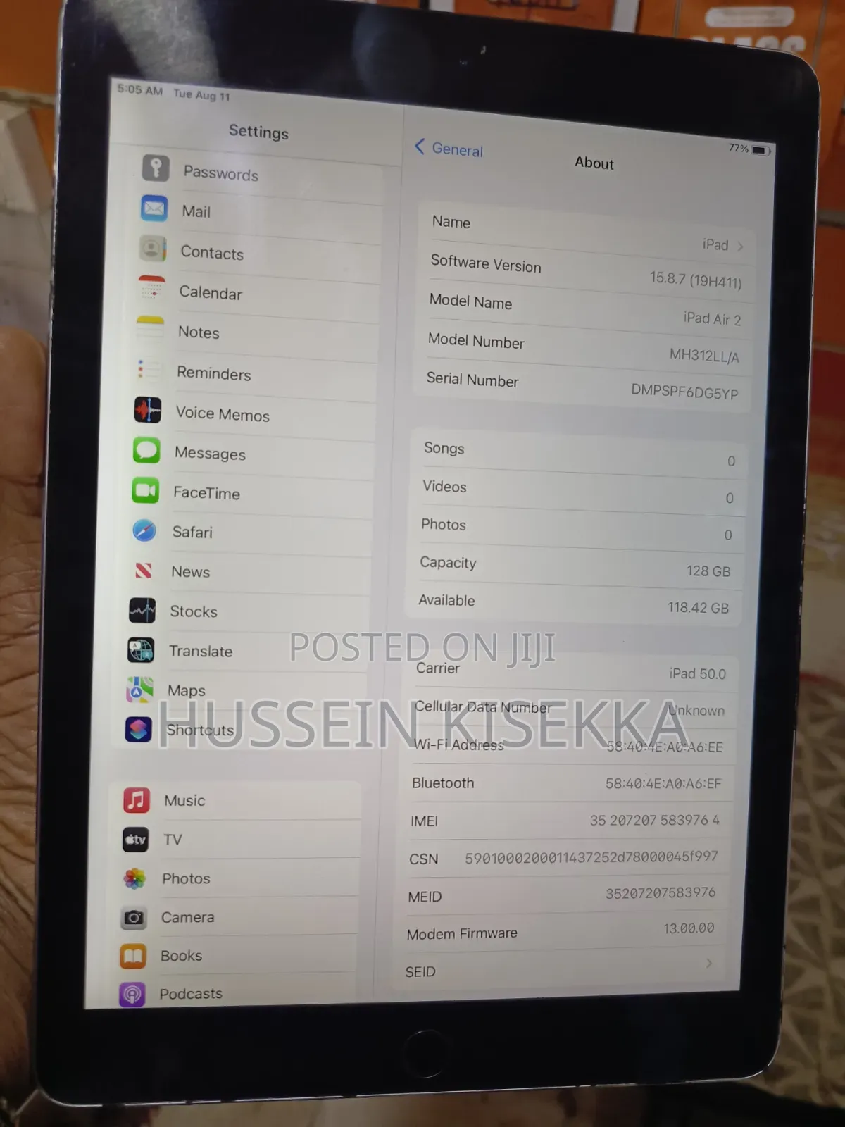 Apple iPad Air 64 GB Silver