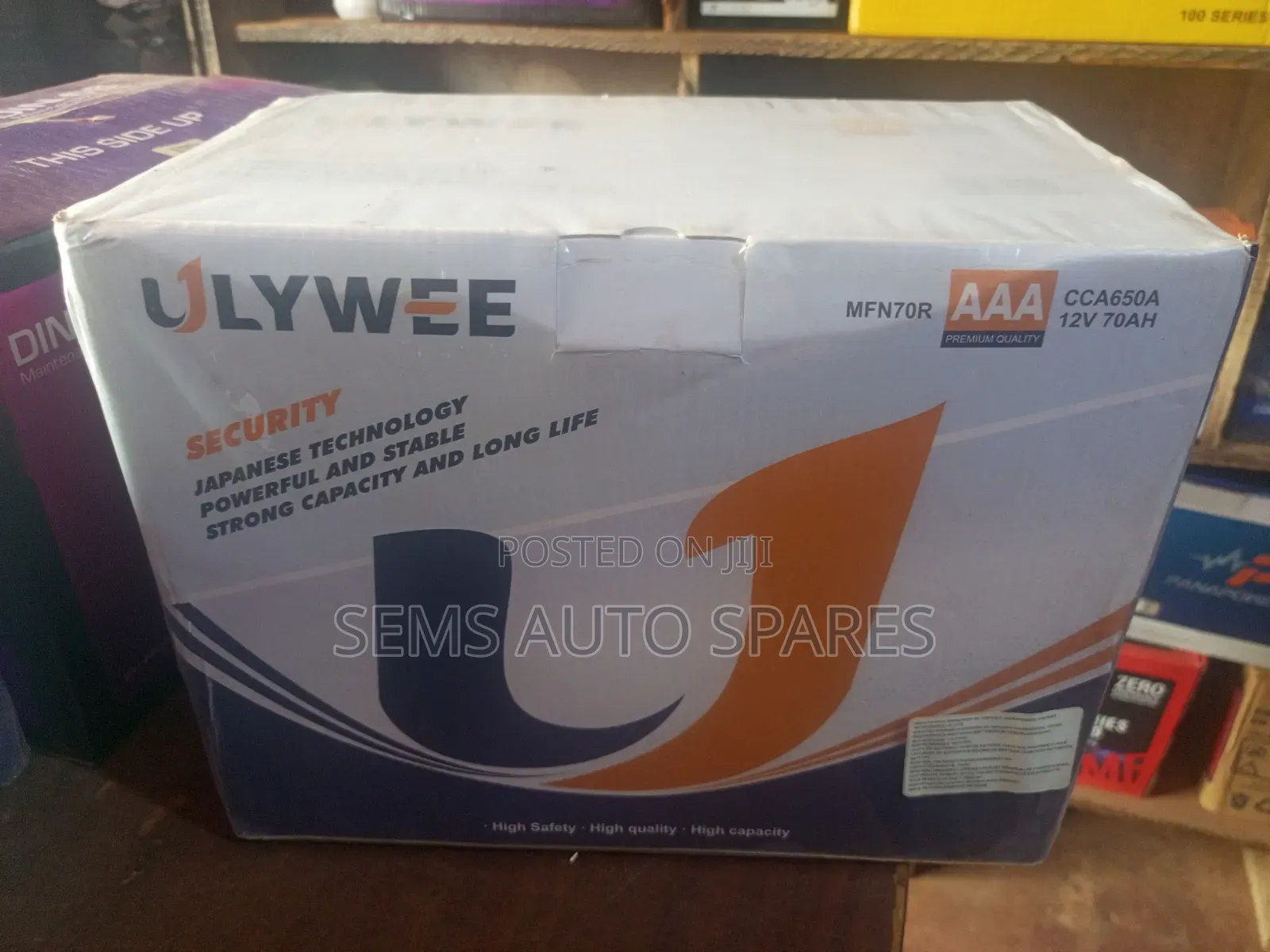 N70 70ah Battery Ulywee
