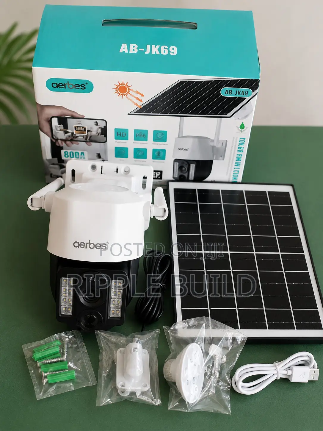 Aerbes 4G Solar Security Camera PTZ Outdoor CCTV AB-JK69-G