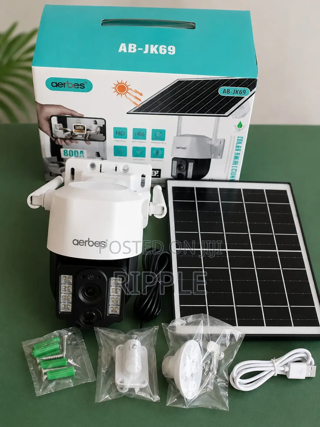 Aerbes 4G Solar Security Camera PTZ Outdoor CCTV AB-JK69-G