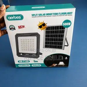 Aerbes 500W Outdoor Solar Flood Light 144 LED Split Panel AB-T105