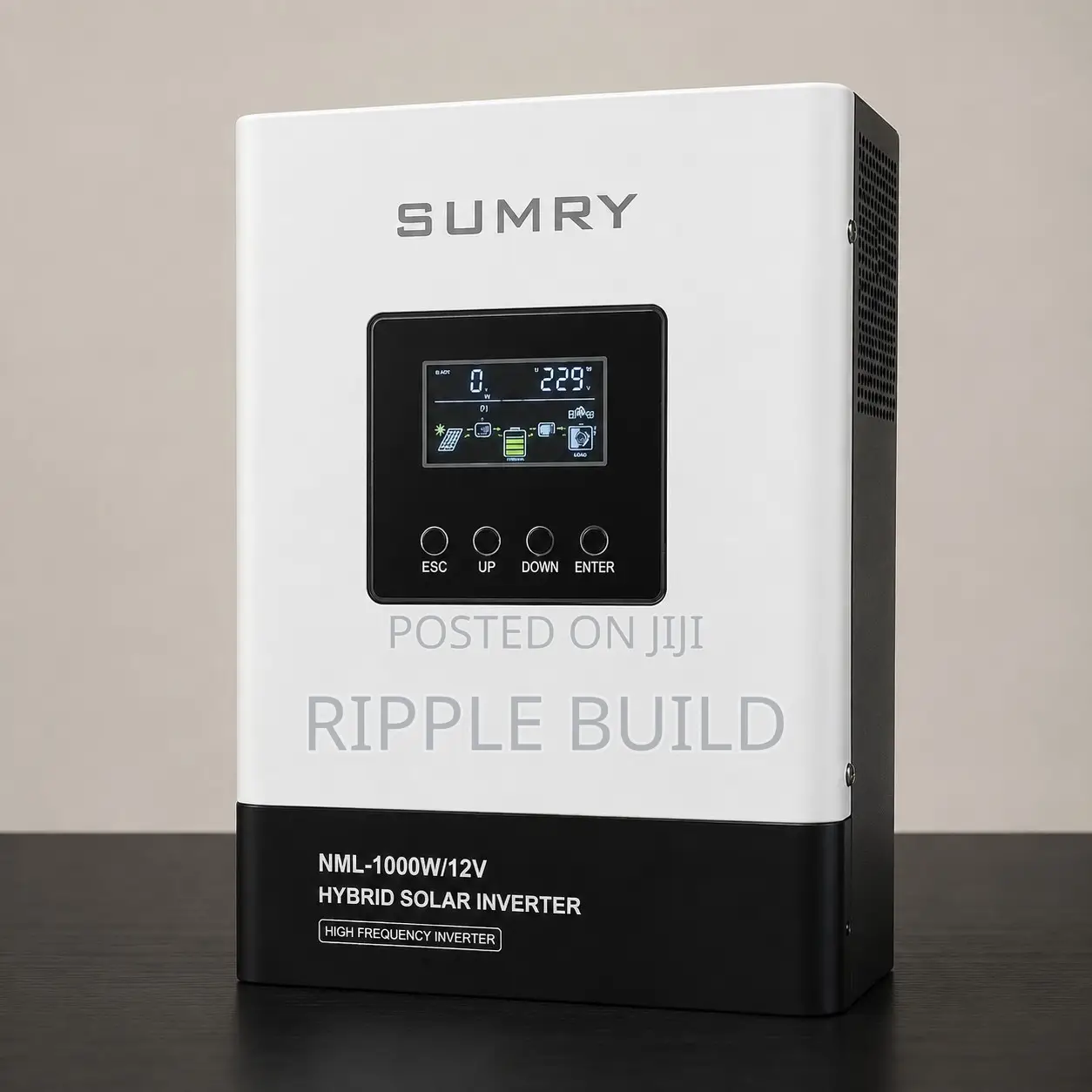 1000W SUMRY Hybrid Pure Sine Wave Solar Inverter 12V