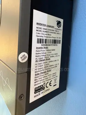 Sunshine Solar 1000W 12V Hybrid Inverter 600W MPPT