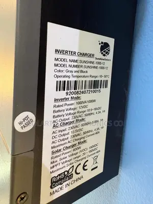 Sunshine Solar 1kW Hybrid Inverter 12V 40A MPPT