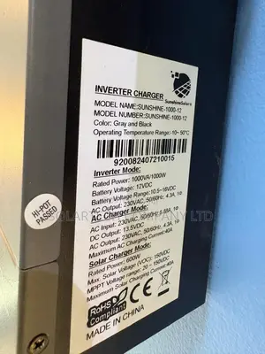 Sunshine Solar 1kW Hybrid Inverter 12V 40A MPPT