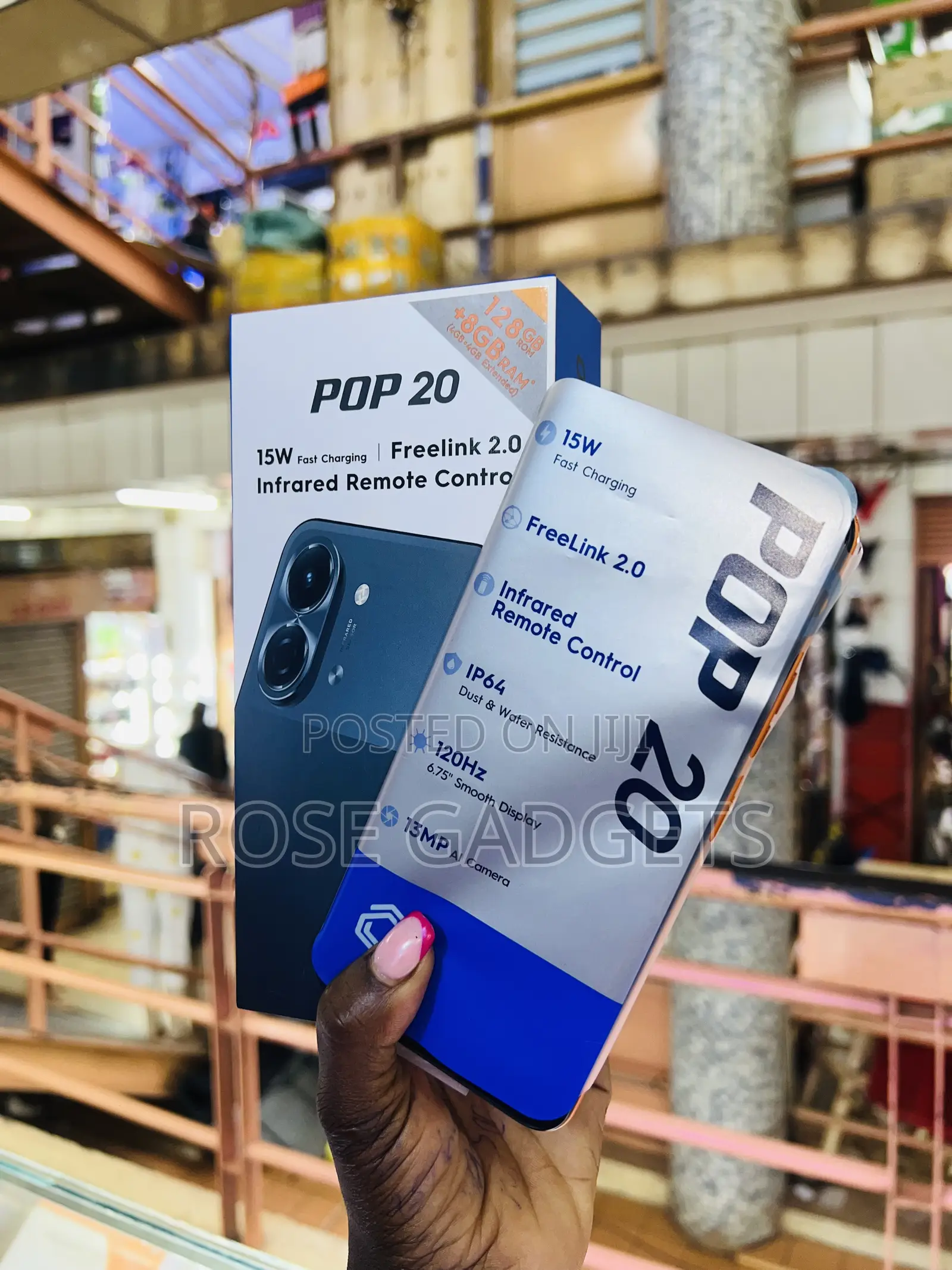 New Tecno Pop 20 128 GB Orange