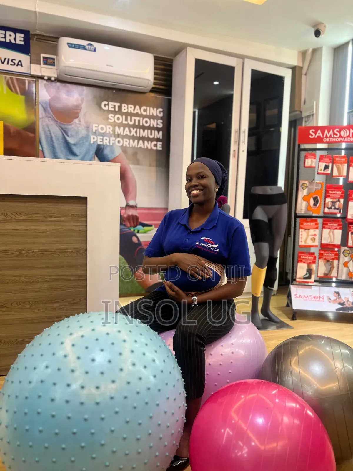 Half Massage Exercise Ball