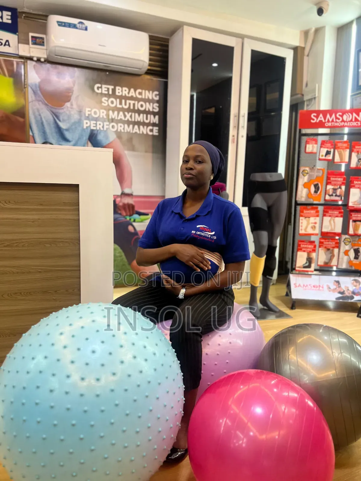 Half Massage Exercise Ball