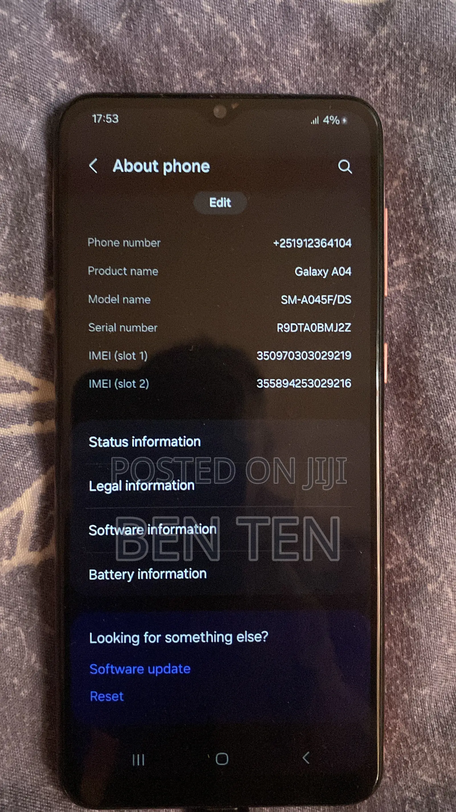 Samsung Galaxy A04 64 GB Red