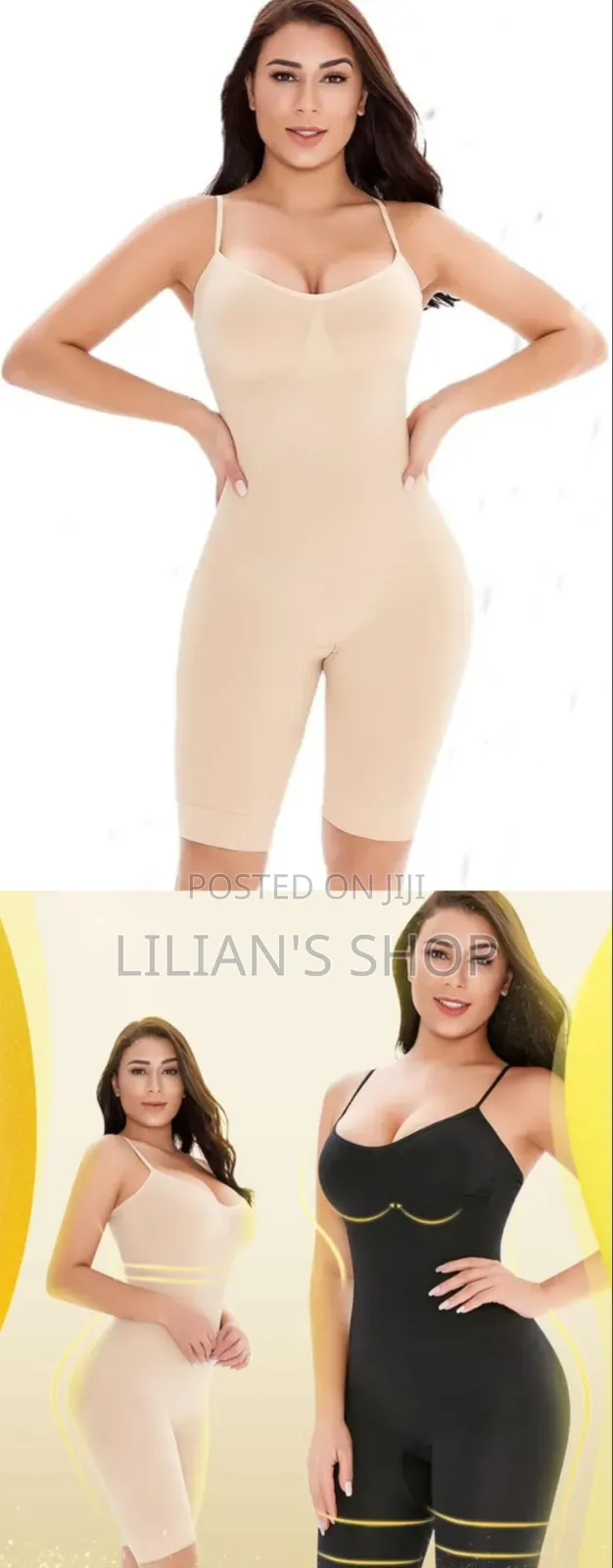 Seamless Full-Body Shaper Bodysuit