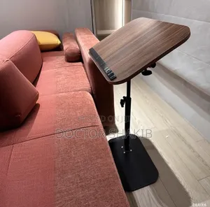 Adjustable C-Shaped Side Table 360° Swivel Tilt