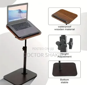 Adjustable C-Shaped Side Table 360° Swivel Tilt
