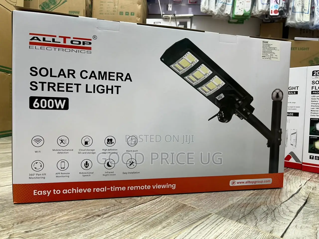 600W Solar Camera Street Light Is a 2-in-1 Outdoor Security System