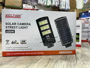 600W Solar Camera Street Light Is a 2-in-1 Outdoor Security System