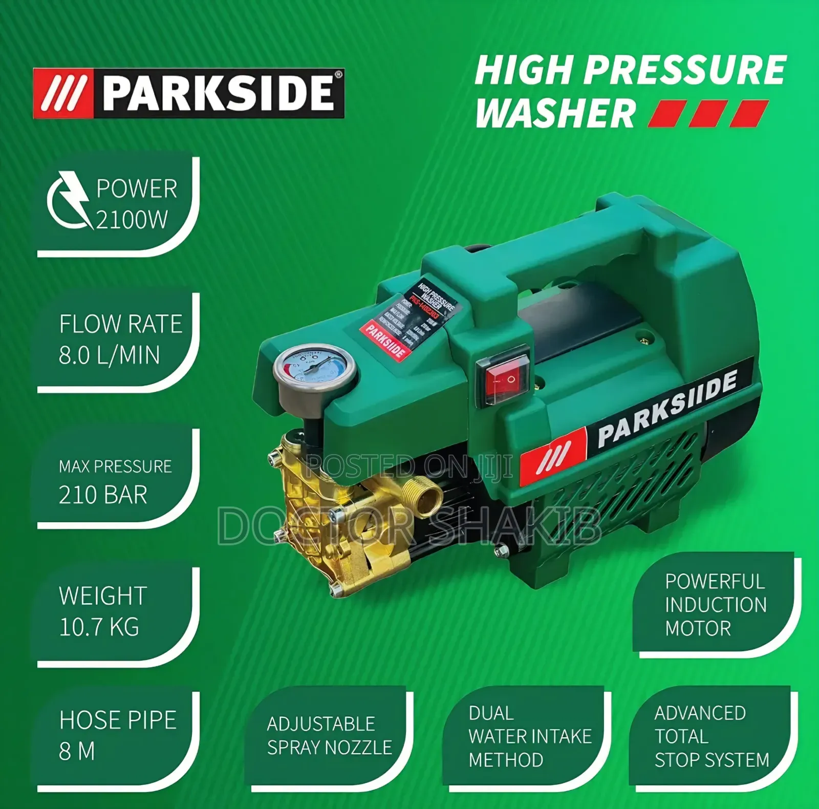 Parksiide Electric High Pressure Washer