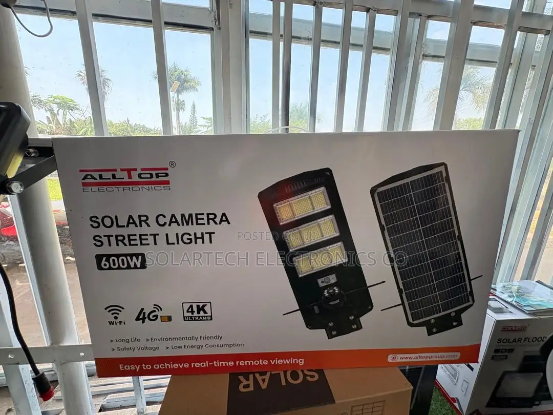 Brand New ALLTOP 600W Solar Street Light With Ultra HD Camera