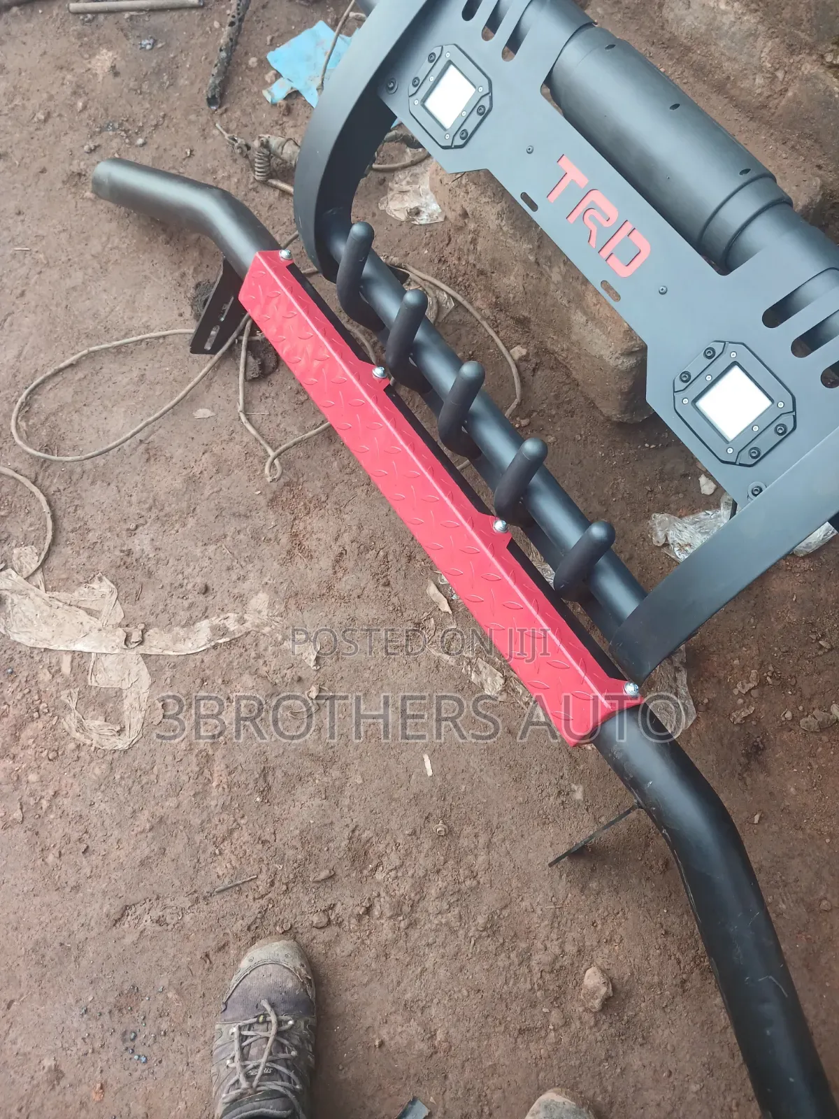 TRD Front Guard/Rear Red Plated Guard