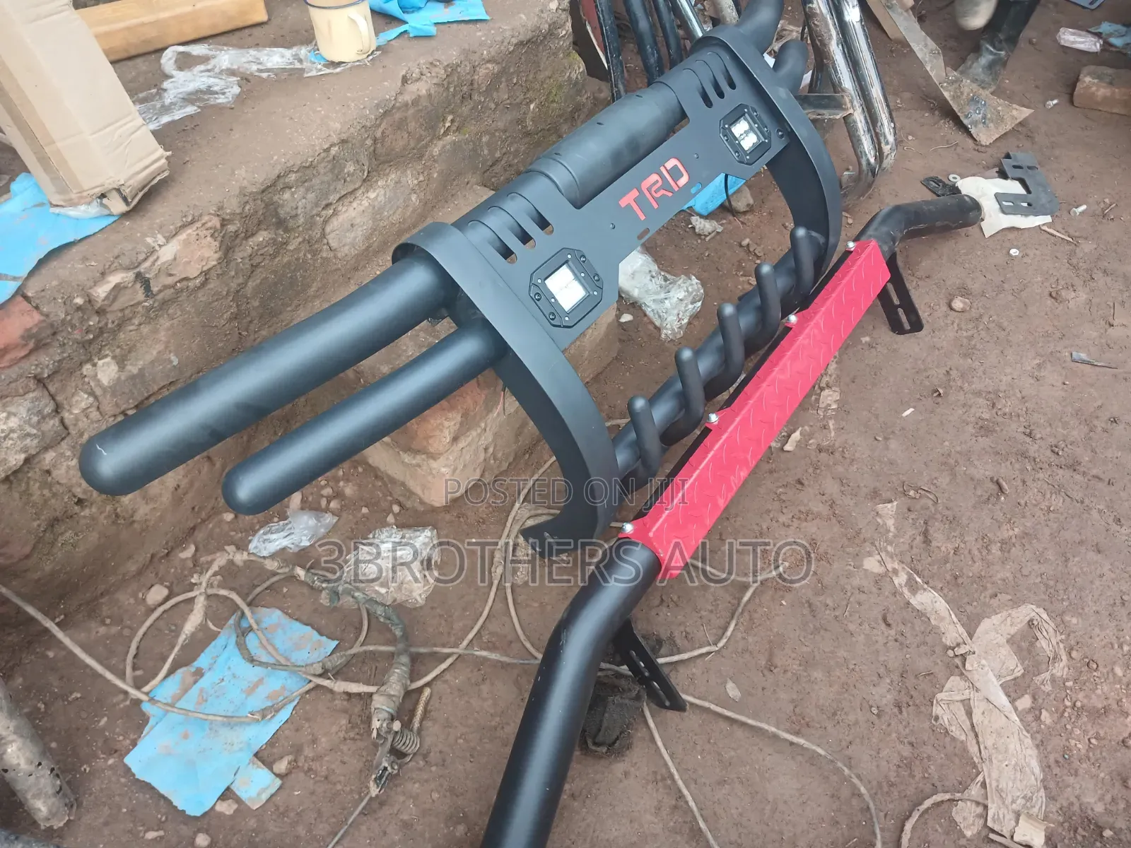 TRD Front Guard/Rear Red Plated Guard