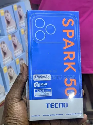 New Tecno Spark 50 128 GB White
