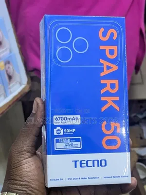New Tecno Spark 50 128 GB White