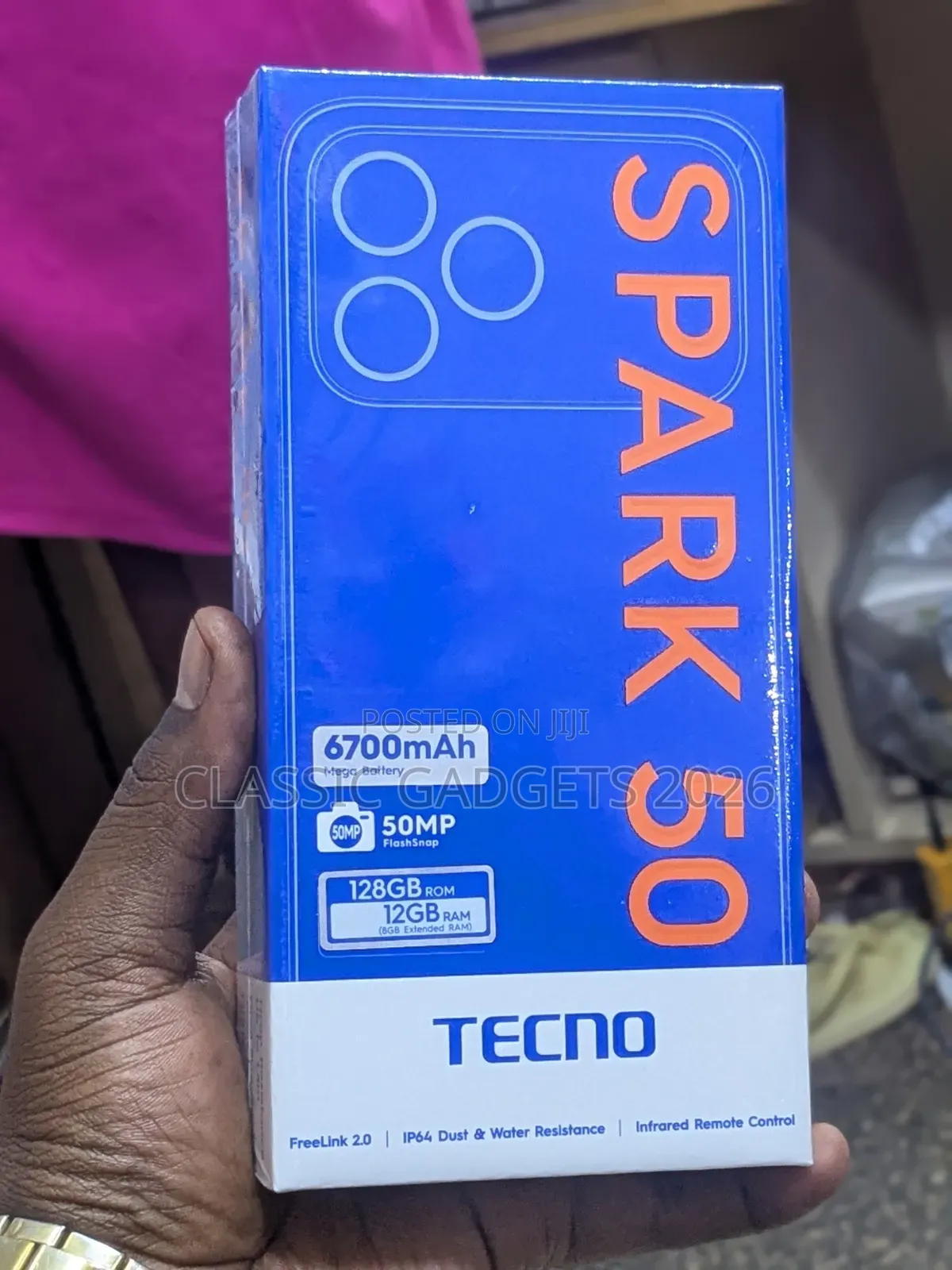 New Tecno Spark 50 128 GB White