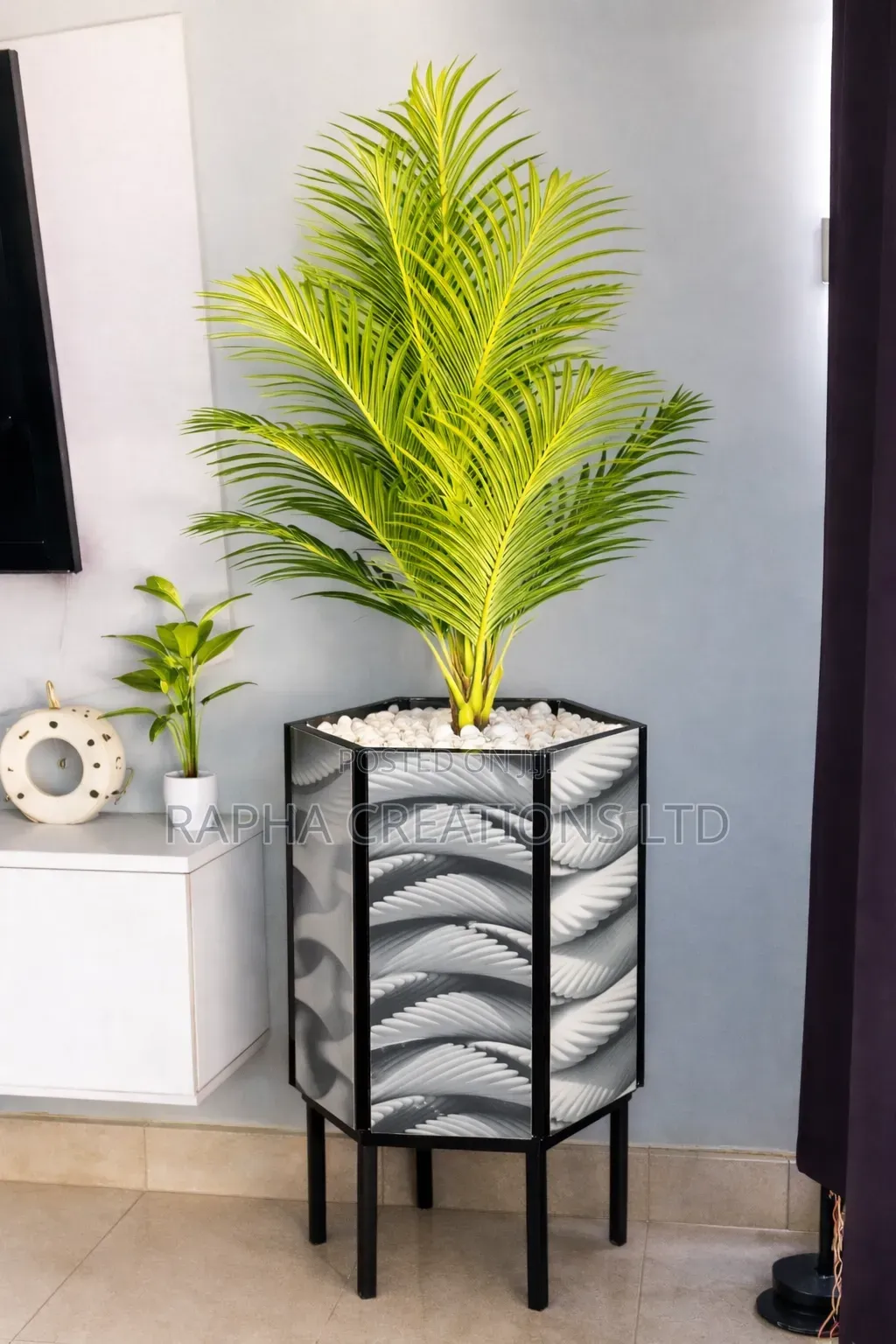 Hexagon Ceramic Tile Flower Pots/Vases/Planters/Pots/Plants