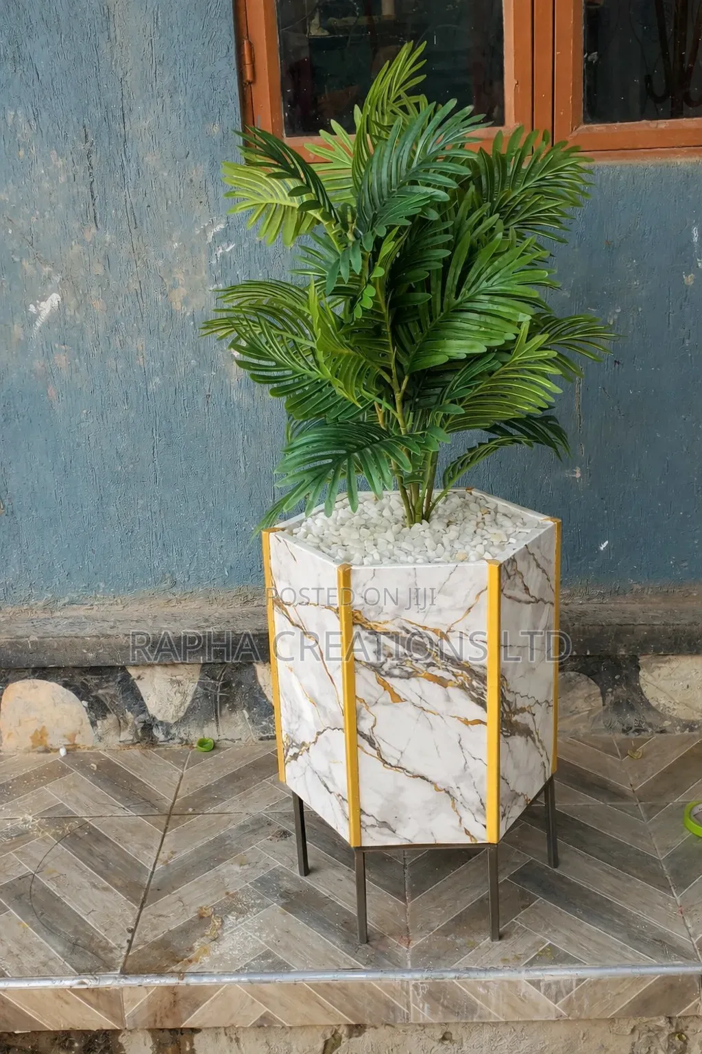 Hexagon Ceramic Tile Flower Pots/Vases/Planters/Pots/Plants