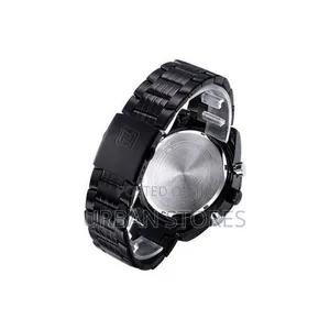 Naviforce Men's Stainless Luxury Digital and Analog Designer Watch