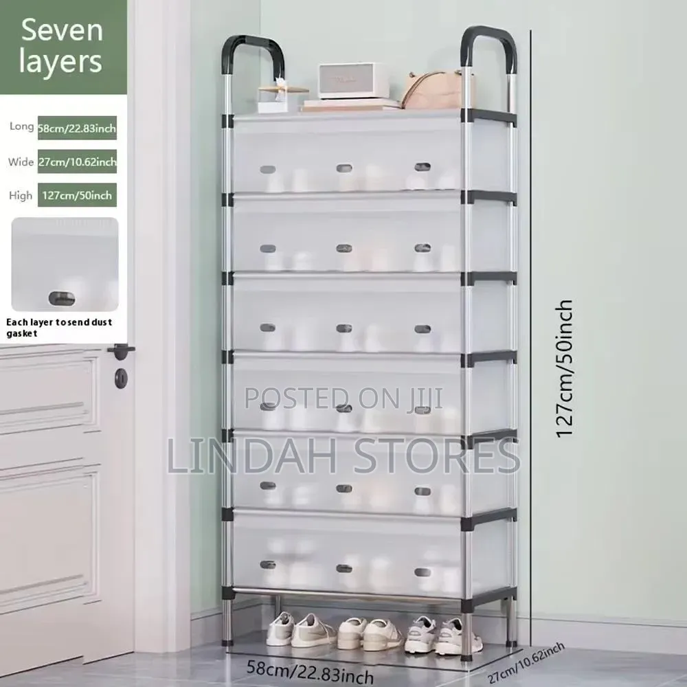 7- Tier Dustproof Shoe Rank