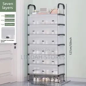 7- Tier Dustproof Shoe Rank