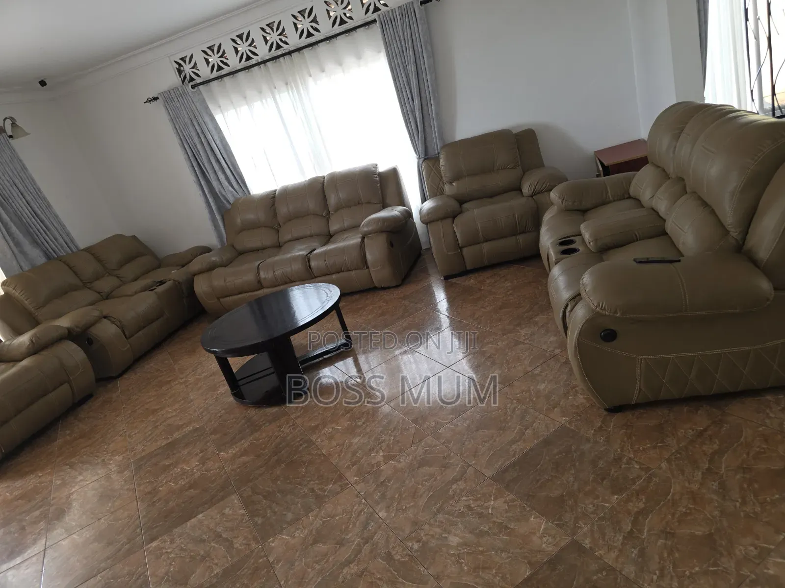 Sofa Set Three Chairs