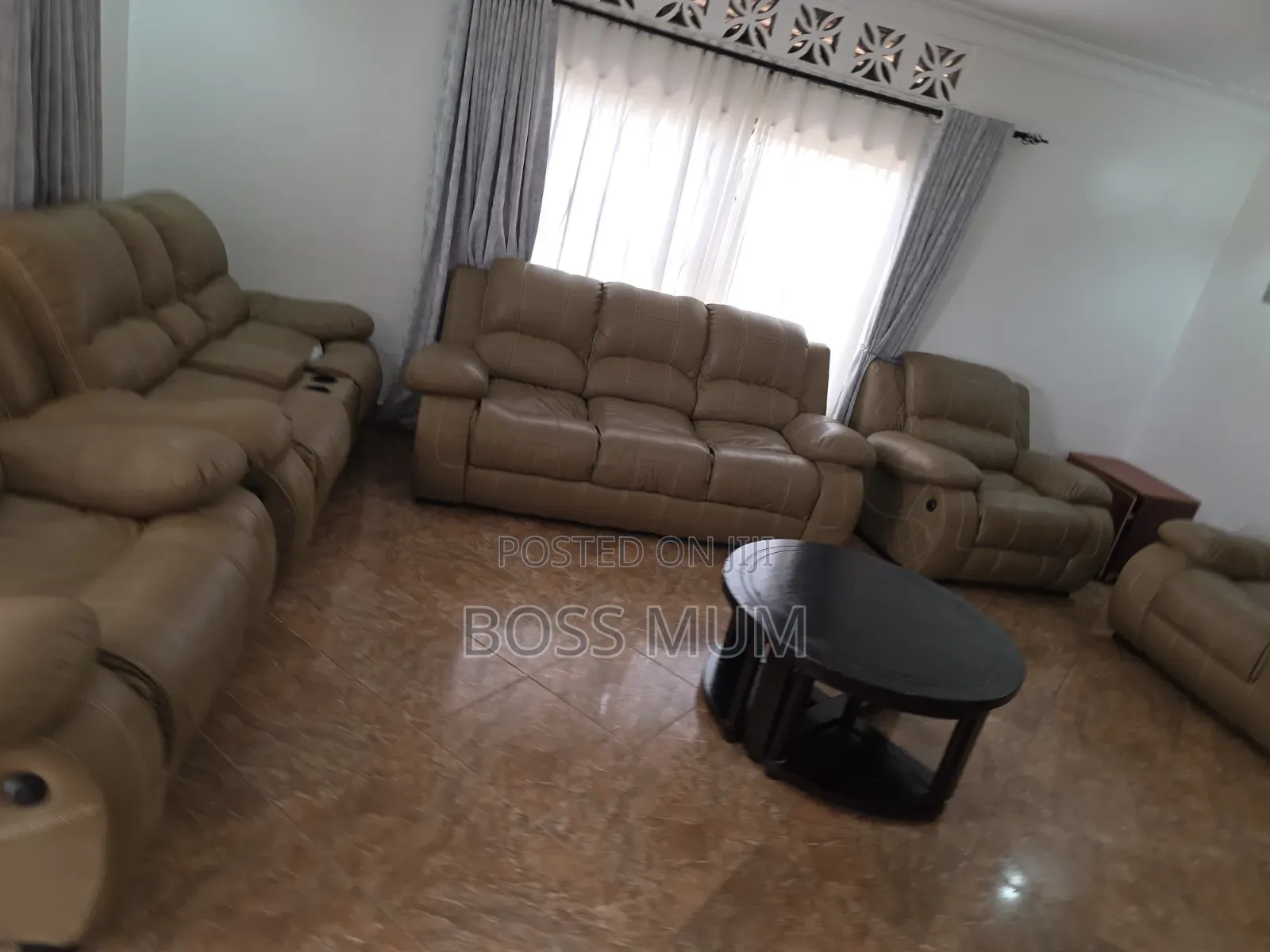 Sofa Set Three Chairs