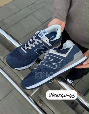 New Balance 574 Core Sneakers in the Iconic Navy/Grey