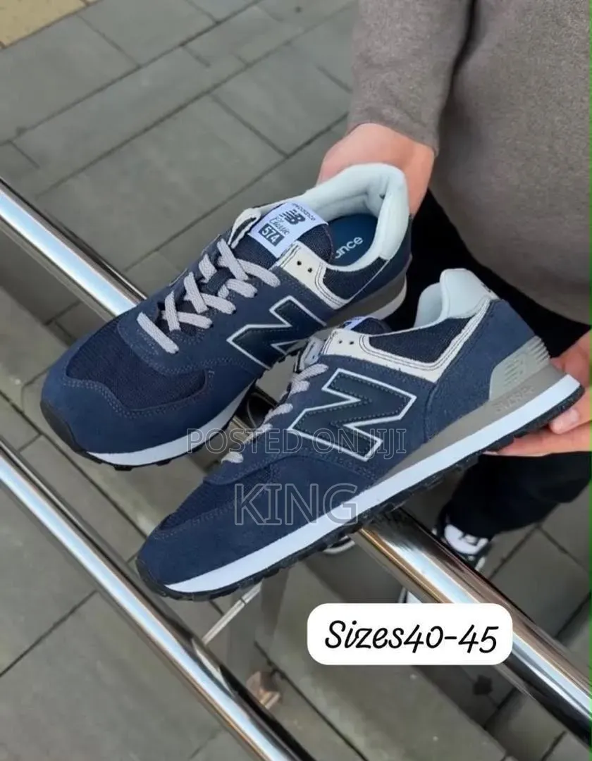 New Balance 574 Core Sneakers in the Iconic Navy/Grey