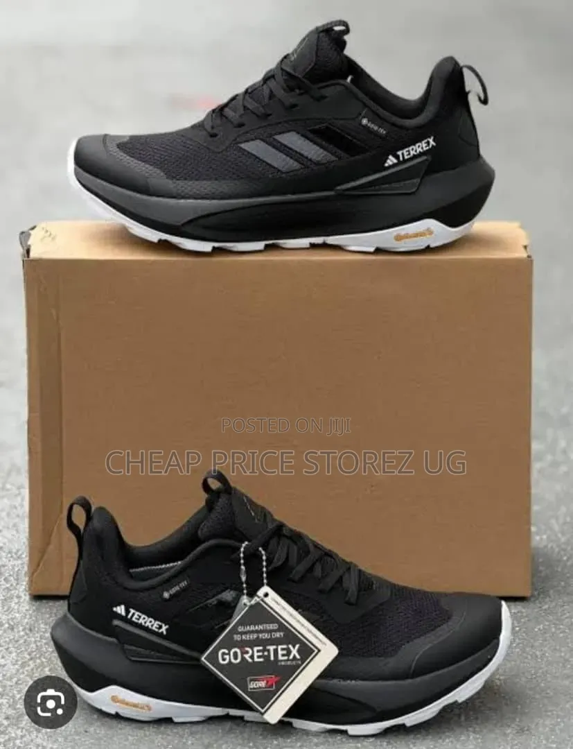 . Are a Pair of All-Black Adidas Terrex Trailmaker 2.0 Gore-Tex Hiking