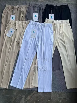 Casual, Relaxed-Fit Men's Linen Pants/Trousers