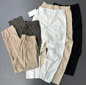 Casual, Relaxed-Fit Men's Linen Pants/Trousers