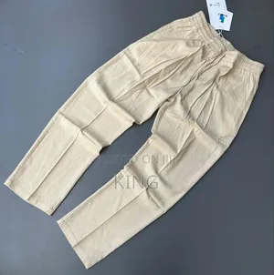 Casual, Relaxed-Fit Men's Linen Pants/Trousers